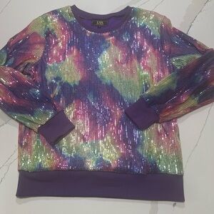 Vintage 70’s-80’s L&B Multicolor Sequin Top